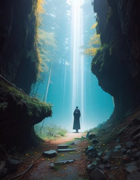 Abstract AI Interpretation of Depth