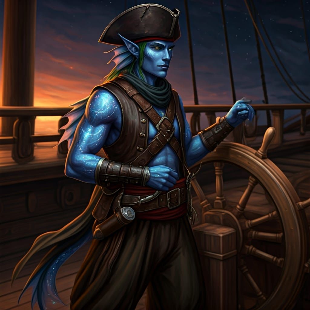 A sea elf pirate