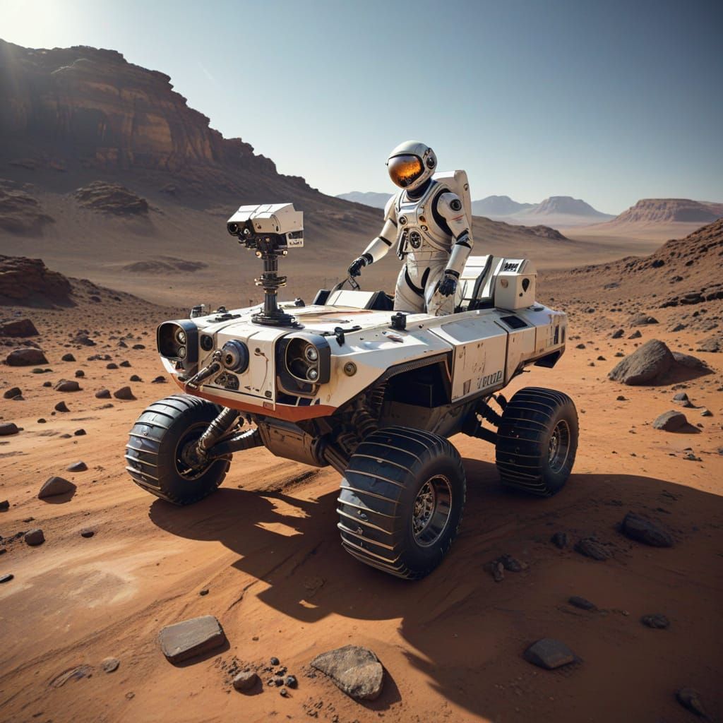 Cyborg Hallucinates in Martian Hut