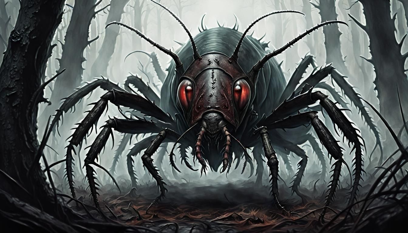 Dark Forest Creatures in Gothic Art