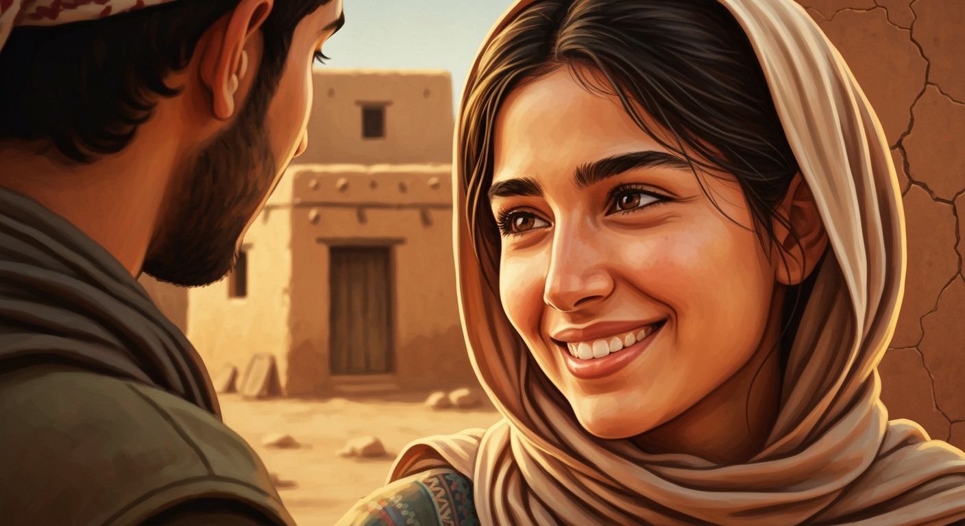Cinematic Portrait: Layan's Gentle Smile in Middle Eastern V...