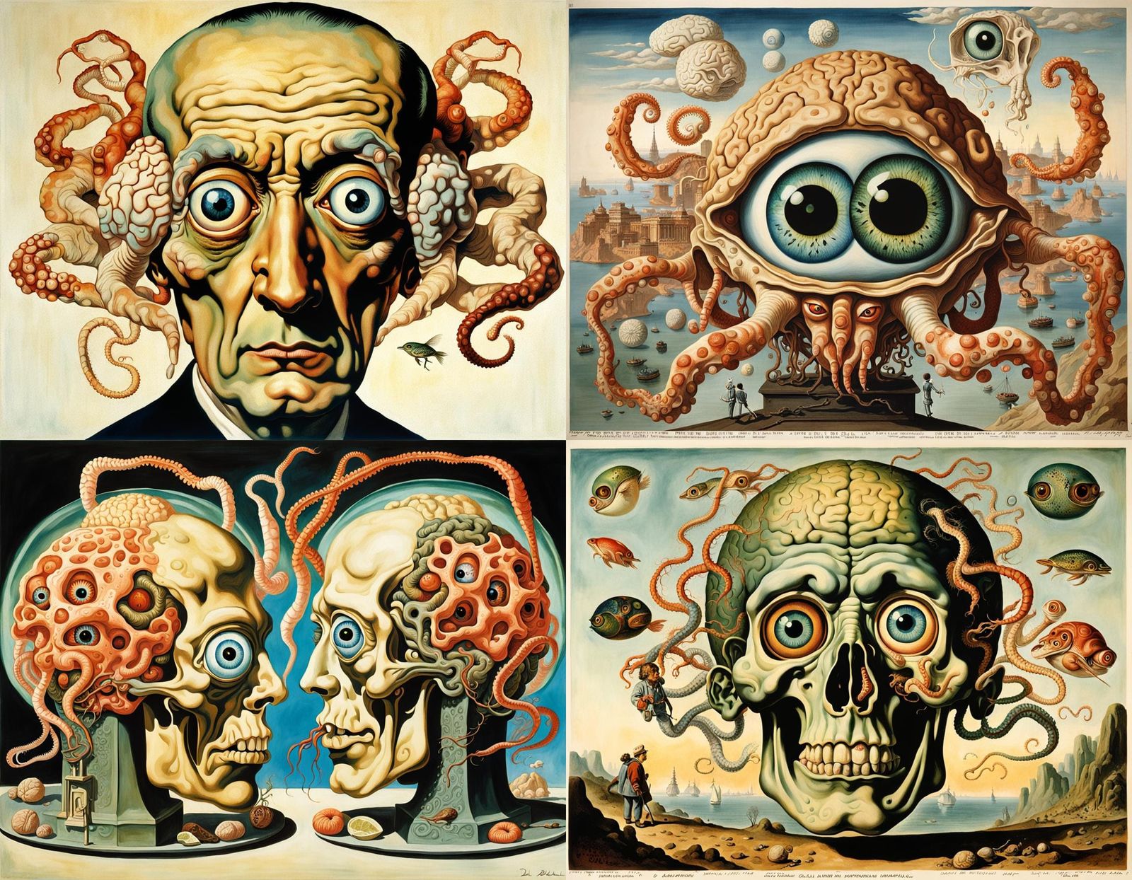Surreal Calamari Brain Eyeball Hybrid in Disgrace