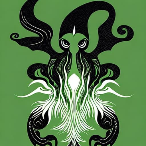 Abstract Inkblot of Cthulhu