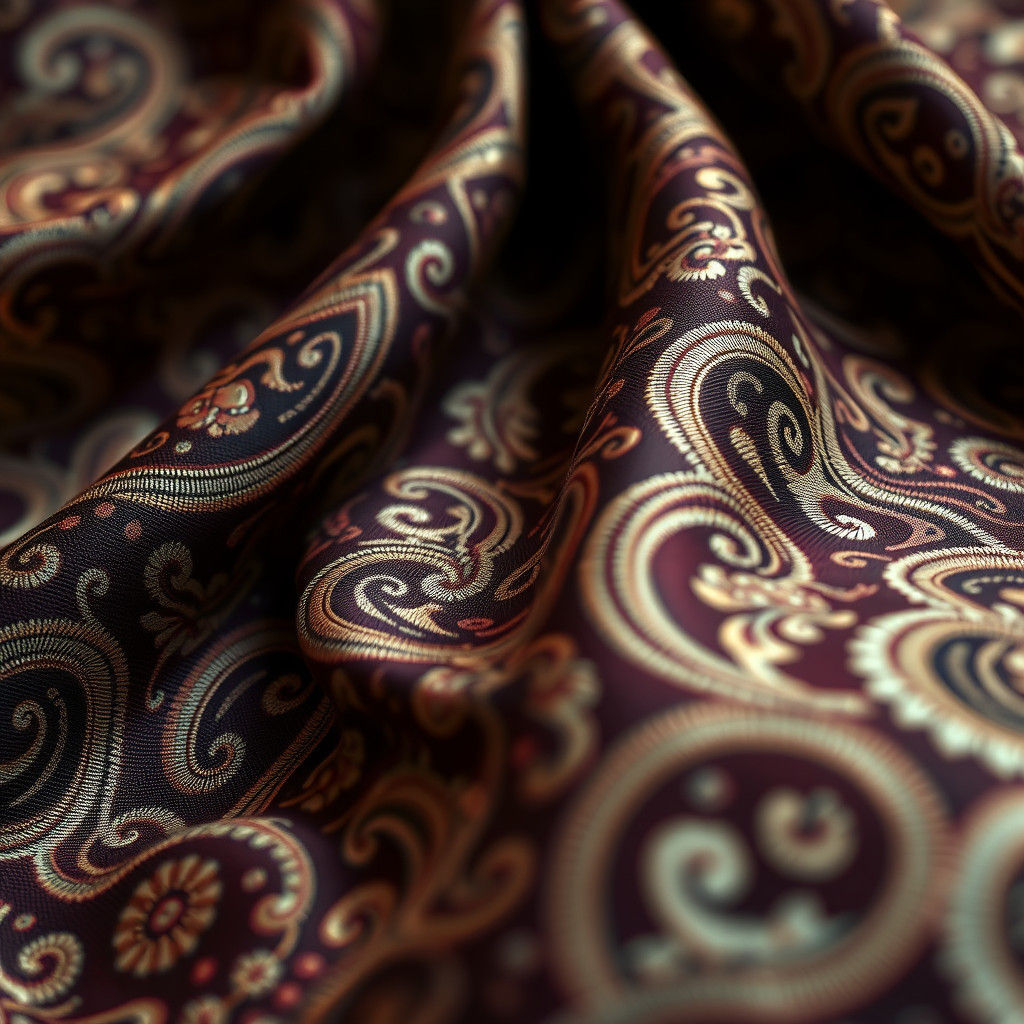 Detailed Paisley Fabric in HDR