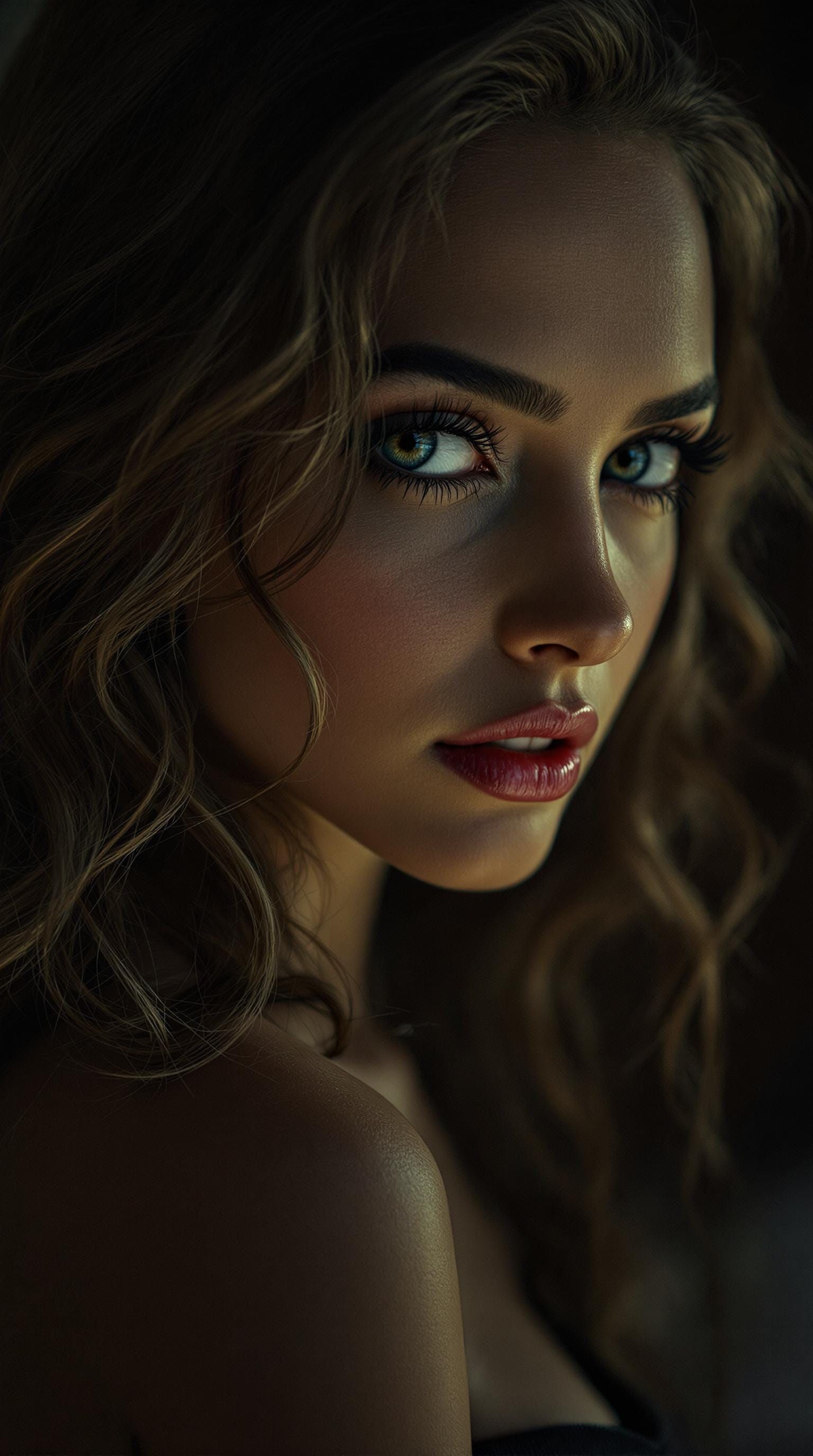 Hyperrealistic Portrait of Ana de Armas in Cinematic Style