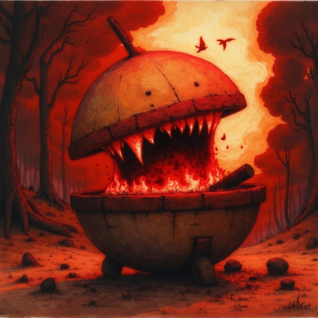 Angry Egg Cheating in Las Vegas, Cartoon Style