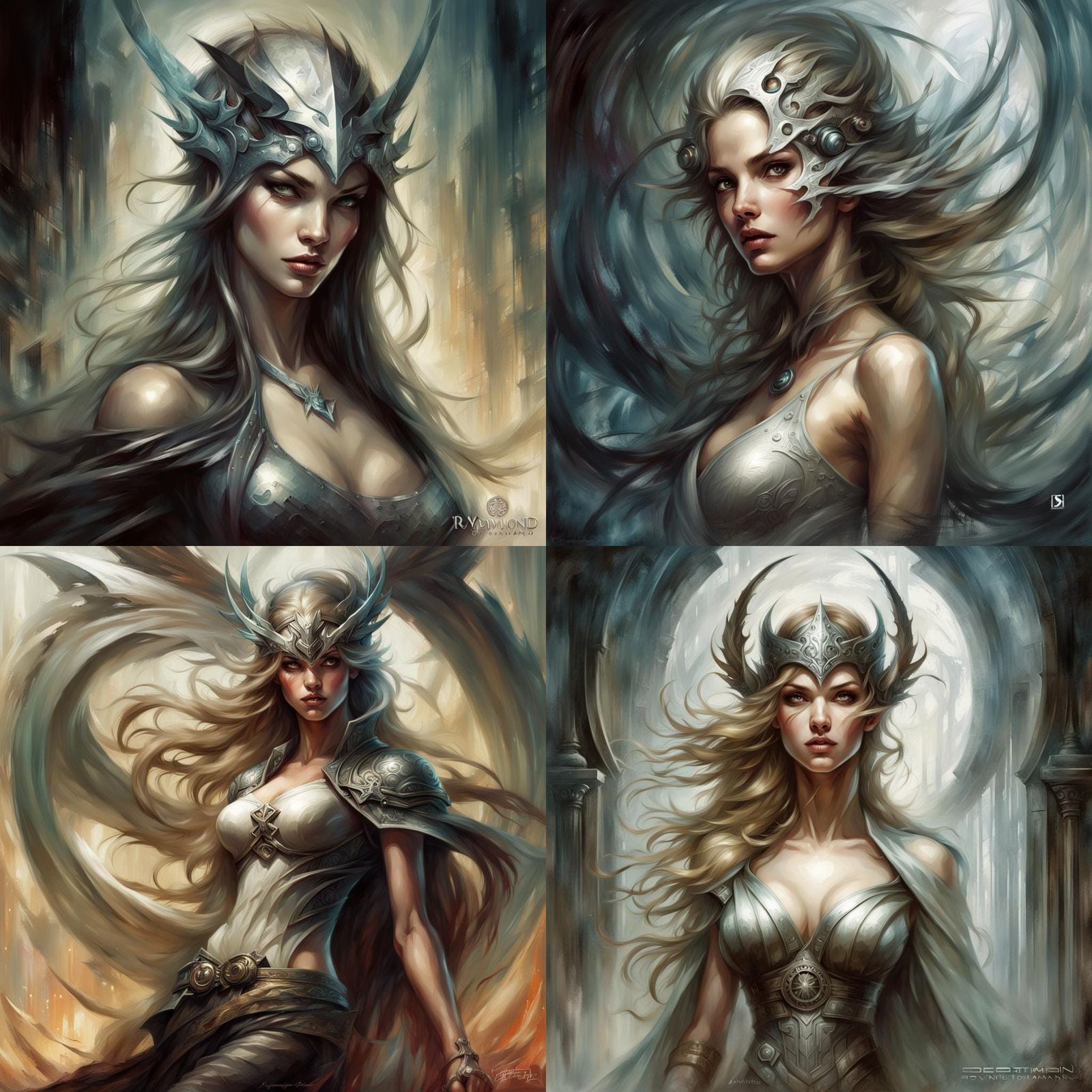 Ethereal Fantasy Portrait in Digital Painting Style