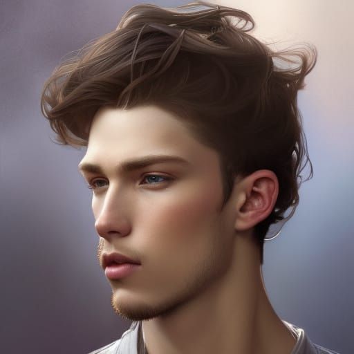 Boy with Flower: Hyperdetailed Portrait in Unreal Engine 5