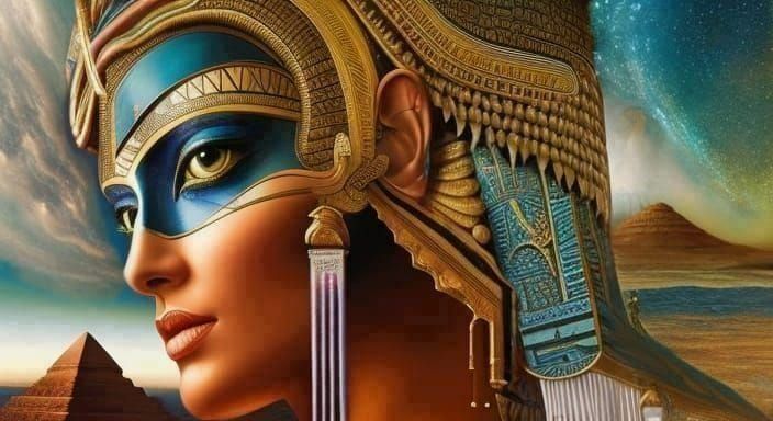 Cleopatra's Retro-Futuristic Egyptian Fantasy