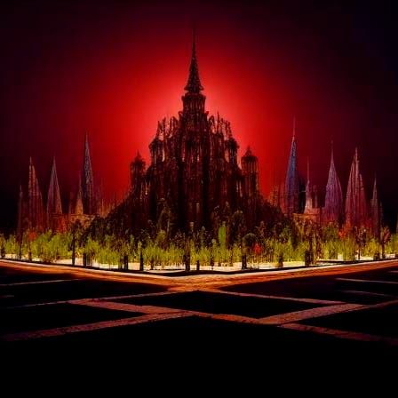 Tormented Prince in Decaying Renaissance Garden