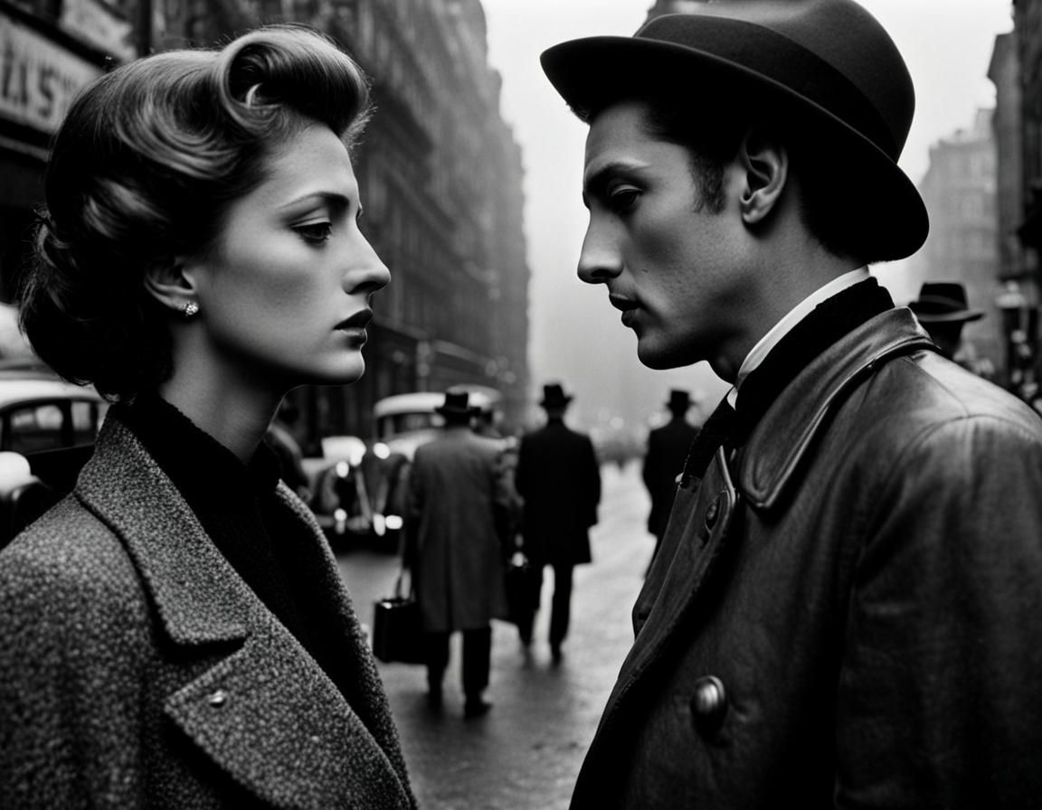 Melancholy Portraits in Street Photography Style