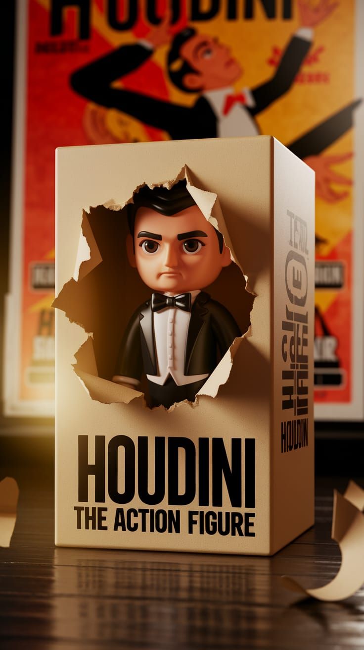 Houdini the action figure. He will escape