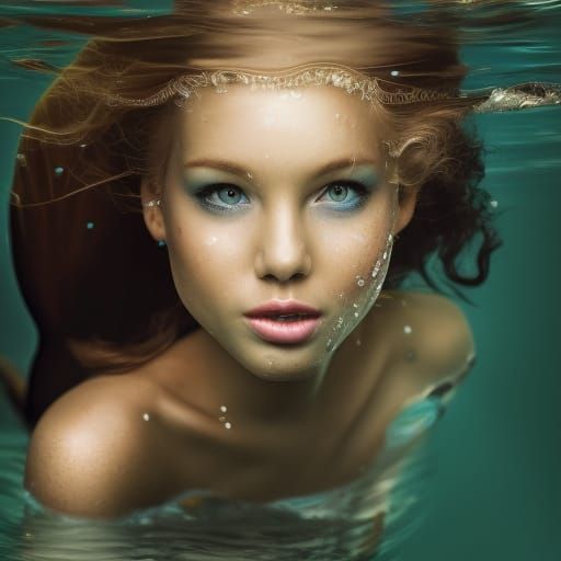 Enchanting Mermaid Portrait in Natural Light
