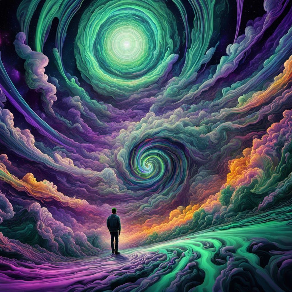 Psychedelic Surrealism: Vertigo in Cosmic Colors