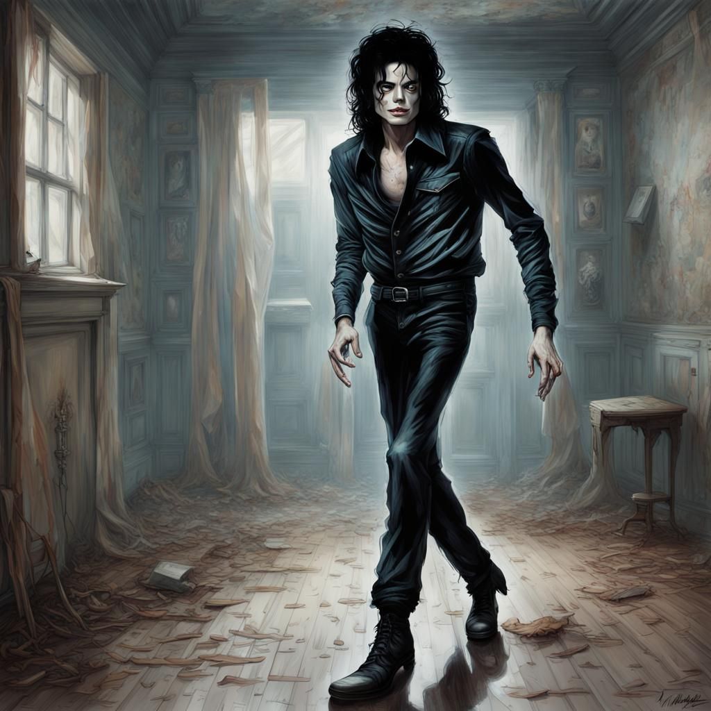 Horrific Michael Jackson Moonwalks in Haunted House