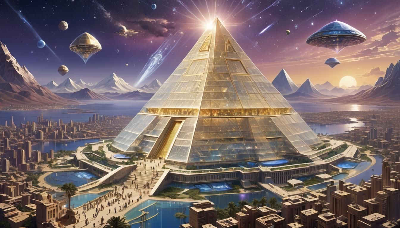 Arcturian Mothership Over Atlantis: A Cinematic Vision