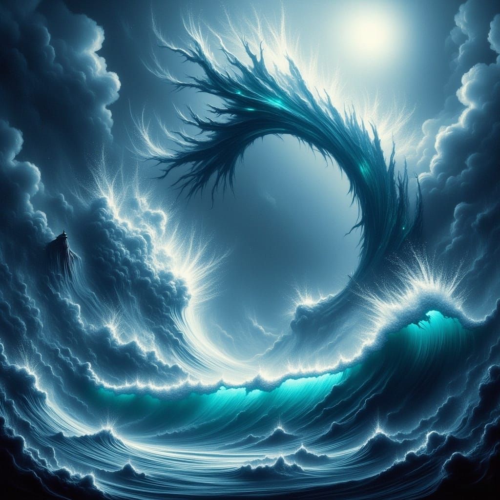 Giant Wave Bursts From Science Fiction Book