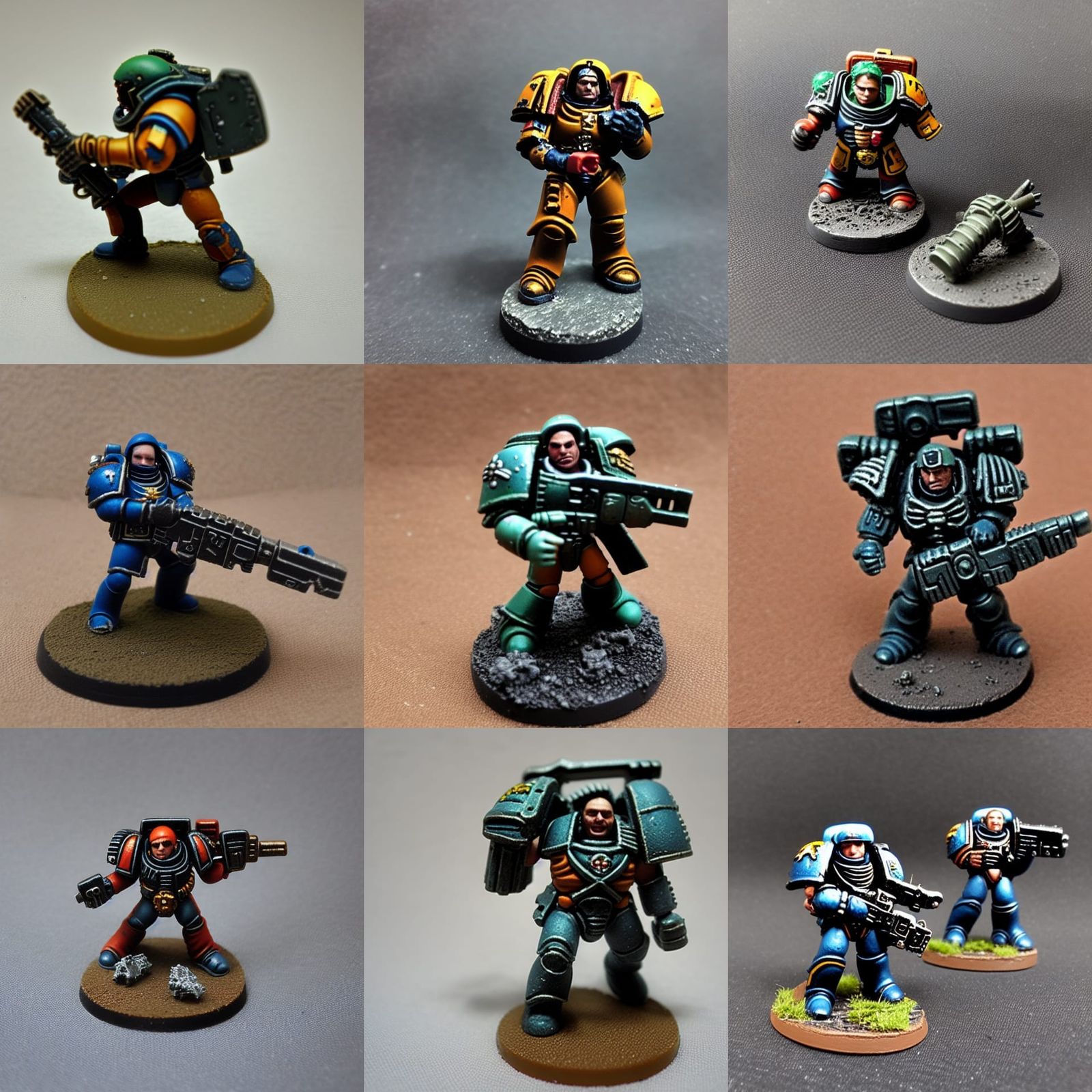 Rogue Trader Space Marine Miniature: Chunky Sci-Fi