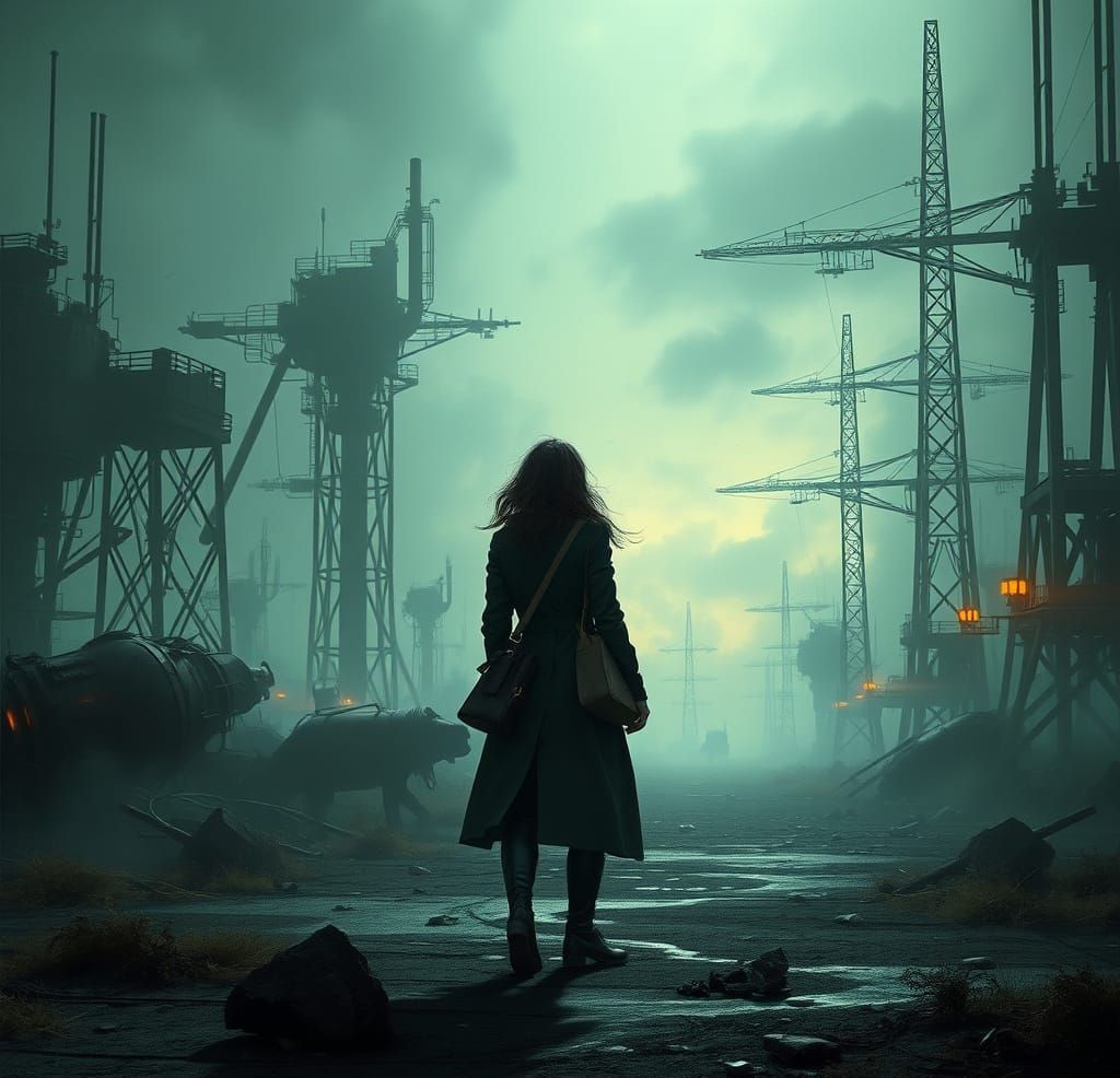 Dystopian Landscape Inspired by Dark Masters