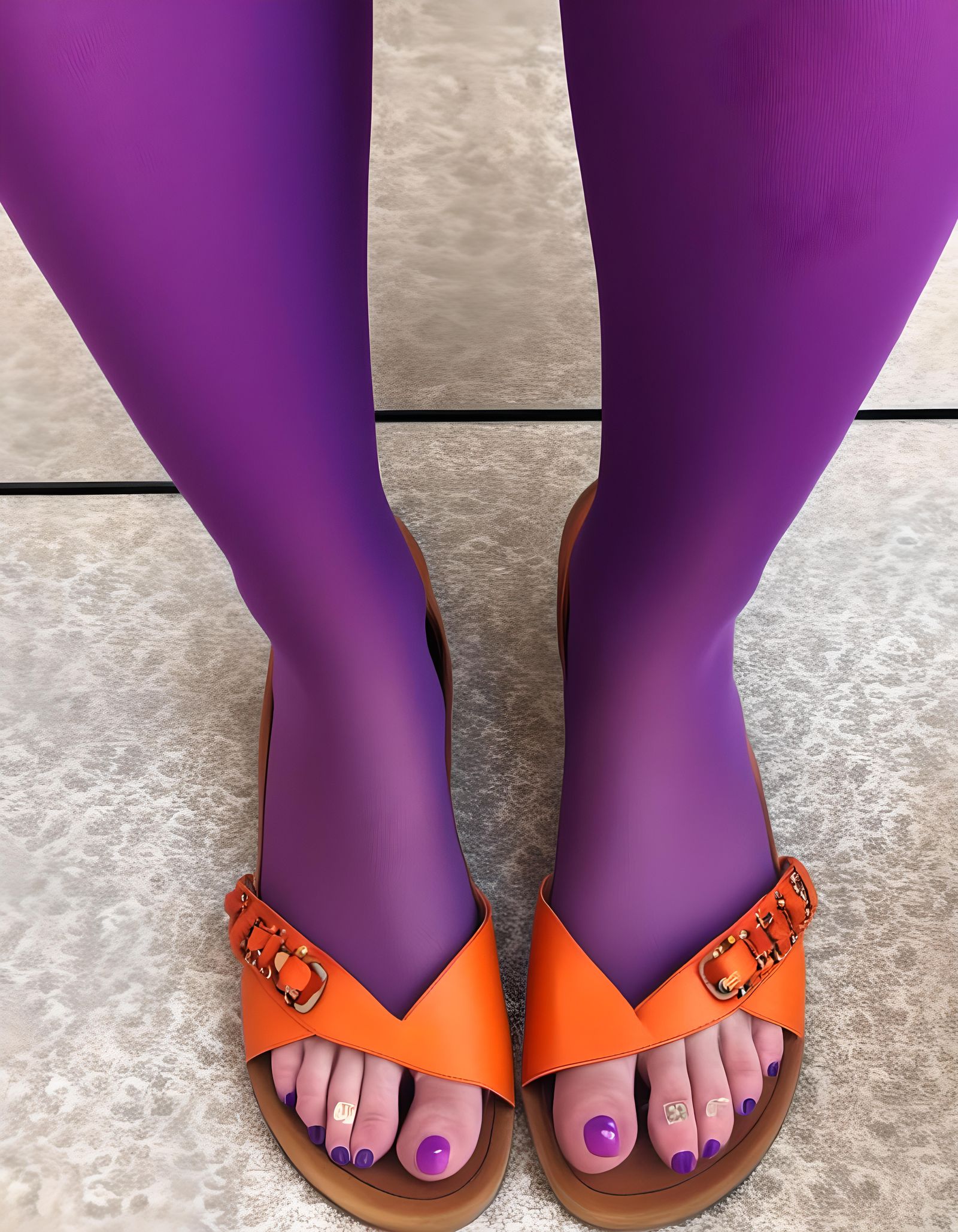 Purple Tights and Orange Sandals: 1980s Fashion