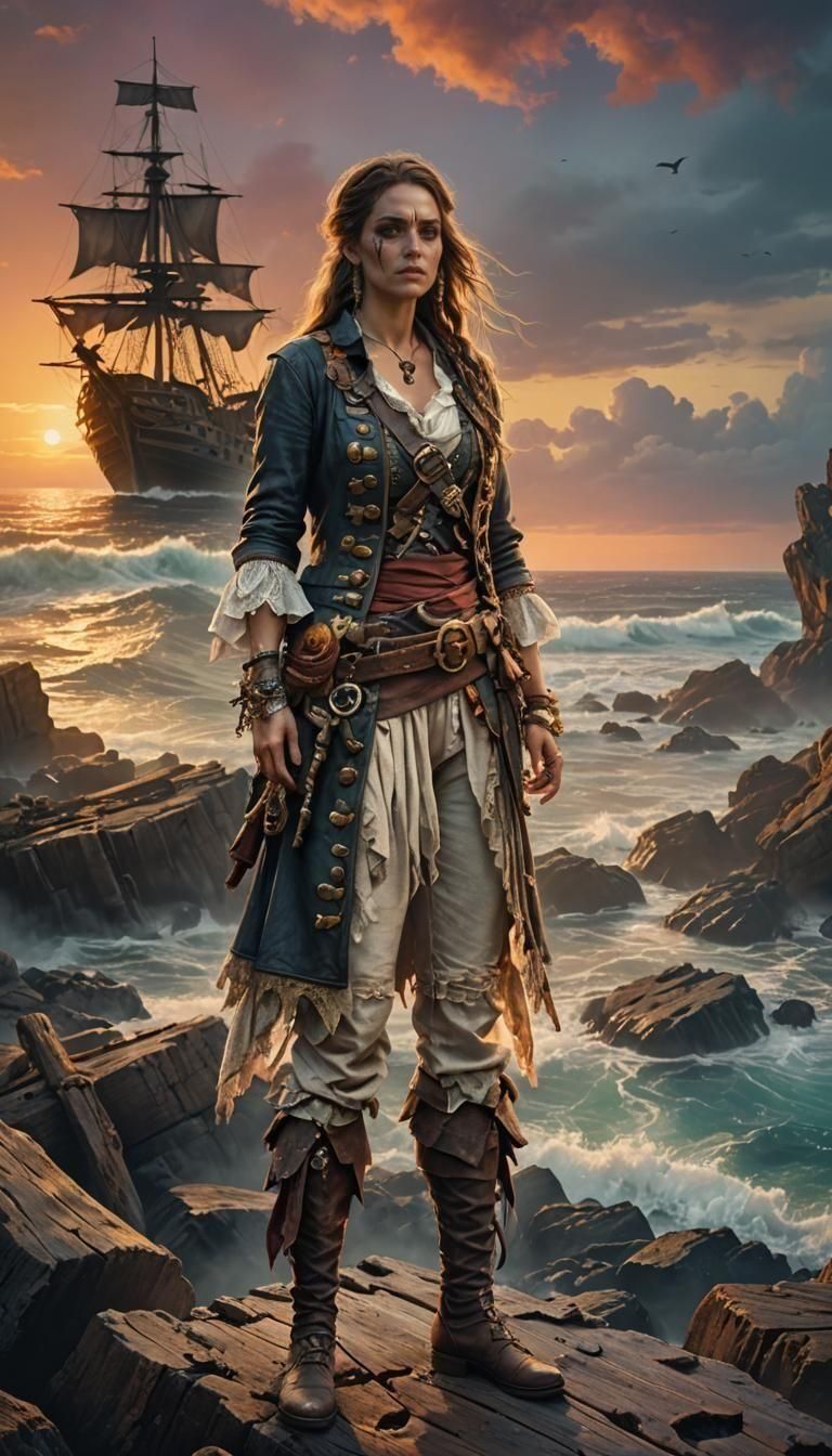 Female Piratecore Aesthetic Image