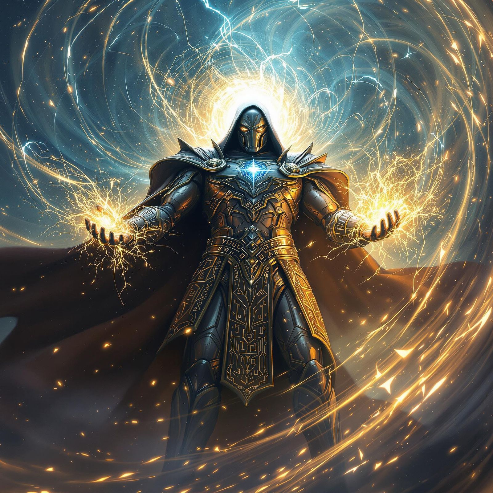 Doctor Doom Unleashes Magical Vortex in Ornate Armor