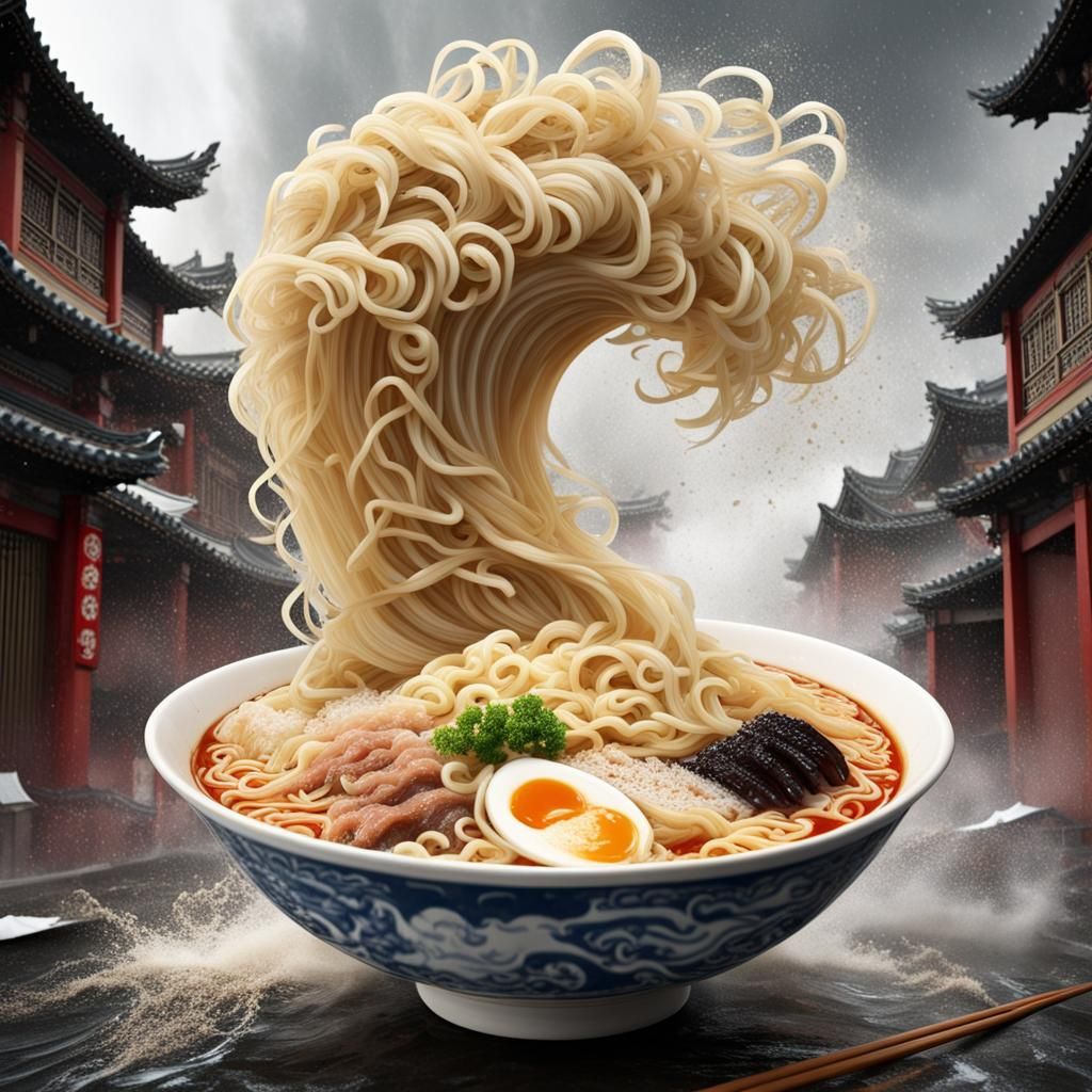 "Ramen Tsunami"- Chinese legend of the catastrophic noodle t...
