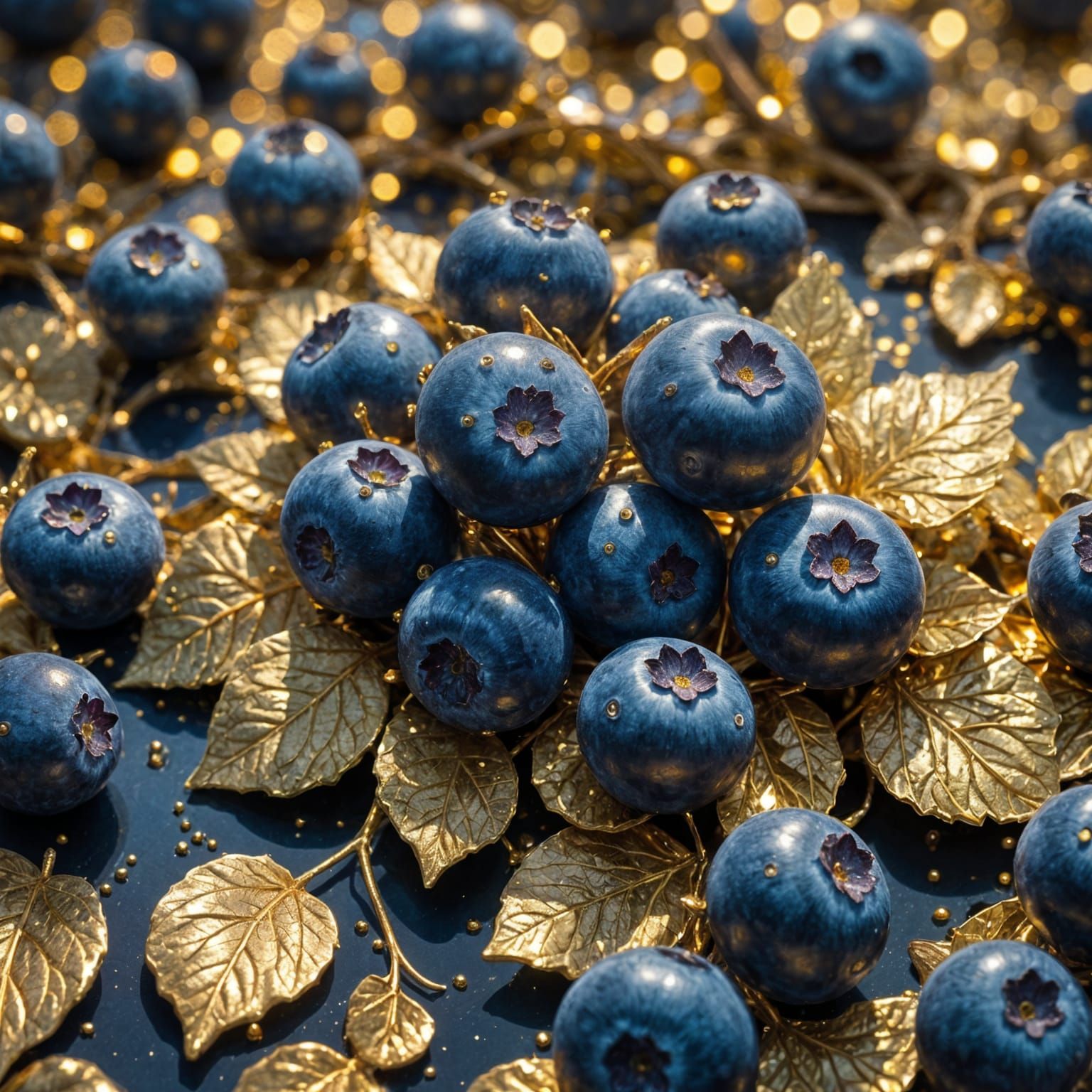 Magical Blueberry in Macro View: Fantasy Art