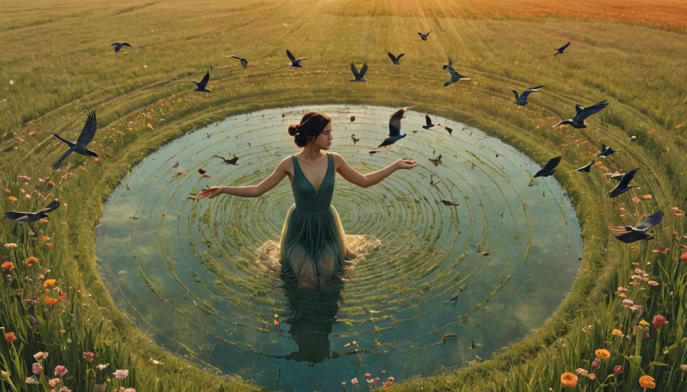 Mesmerizing Collage: Gratitude for Cleansing Through Water