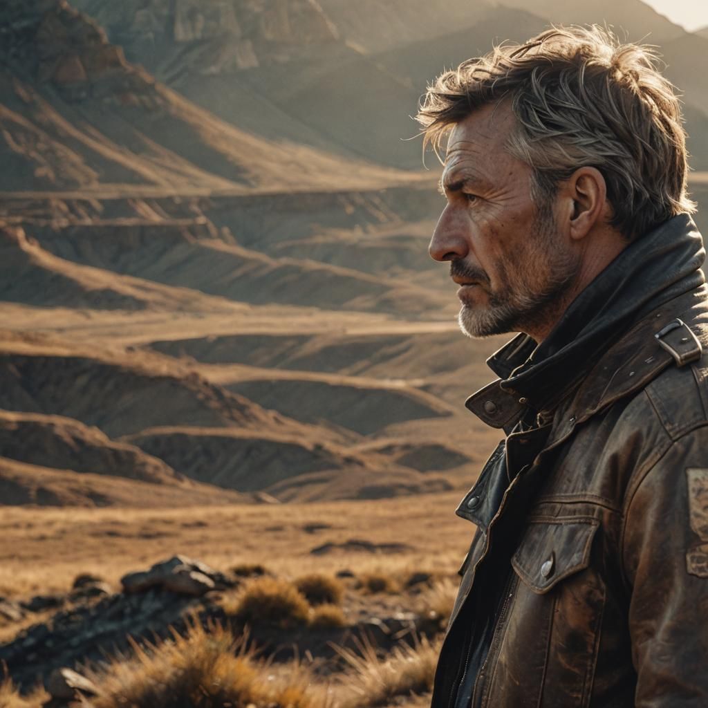 Cinematic Explorer Profile in Golden Hour Light