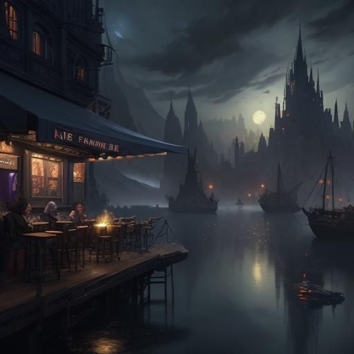 Fantastical Matte Painting in Deep Color