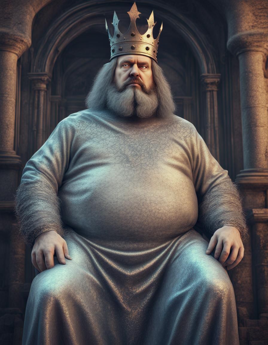 Holographic Medieval King in Castle