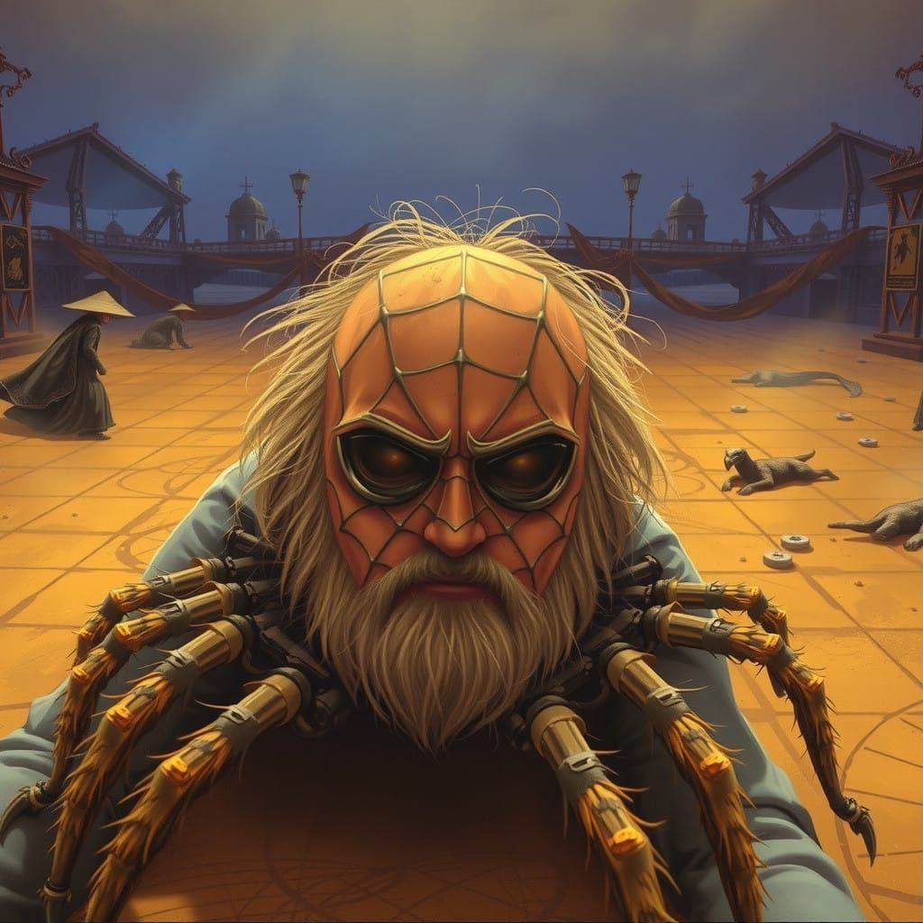 Dark Fantasy Spider Man Concept Art in 8K Resolution