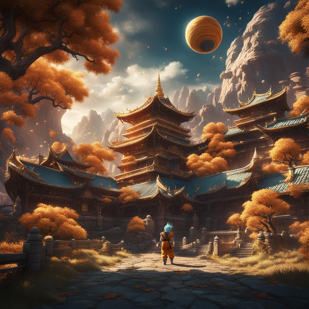Dragon Ball Number 4: Detailed Matte Painting