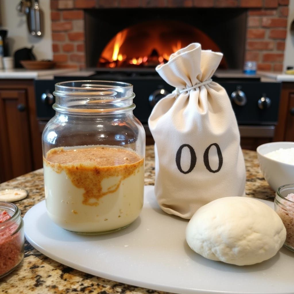 Pizza Ingredients in Italian Kitchen