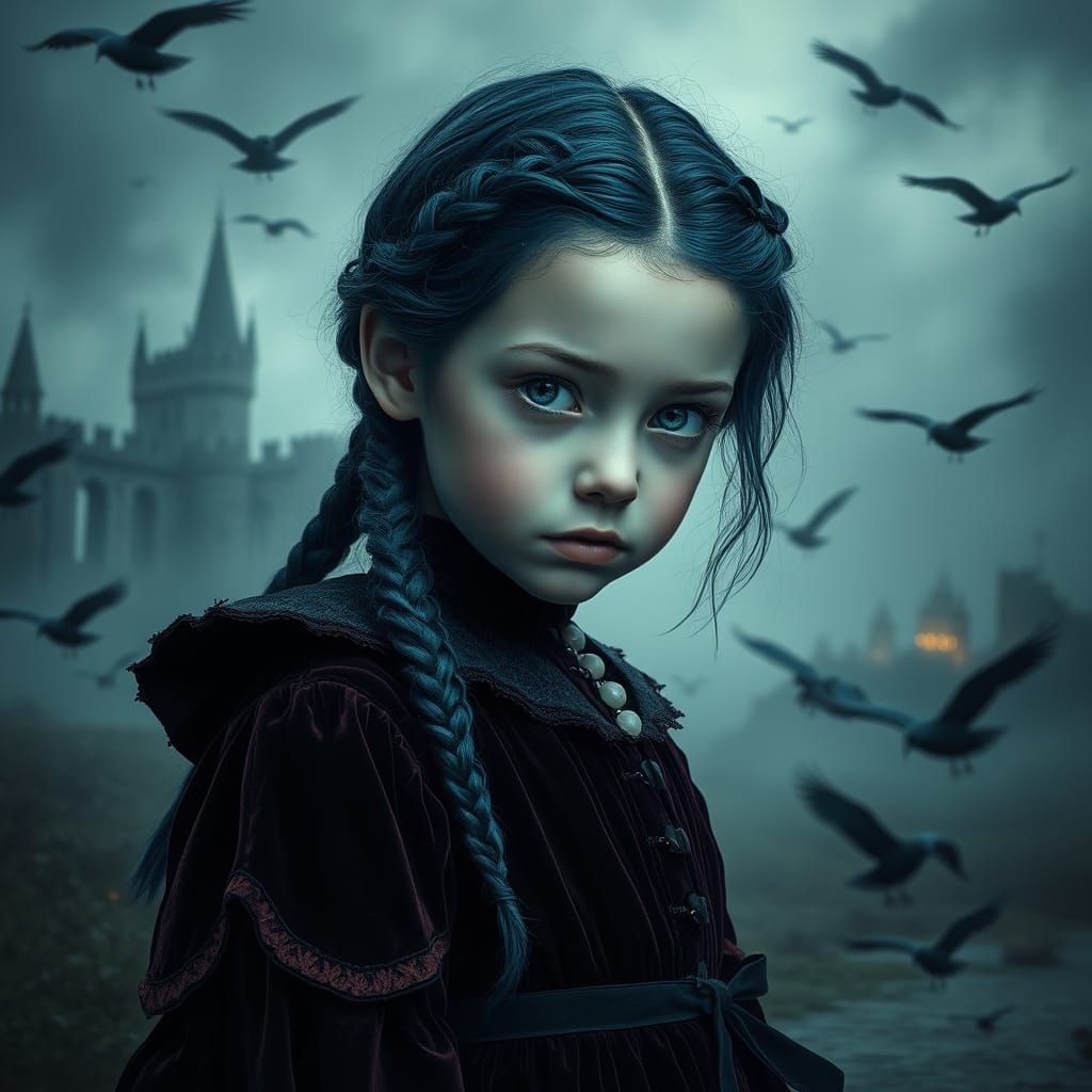 Gothic Female Portrait in Dreamscape Style