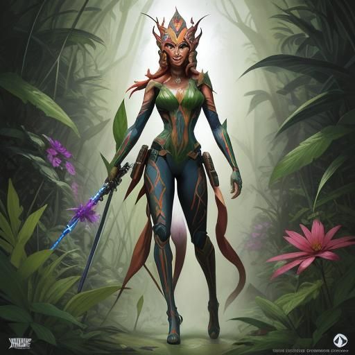 Ahsoka as Poison Ivy: Comic Book Art