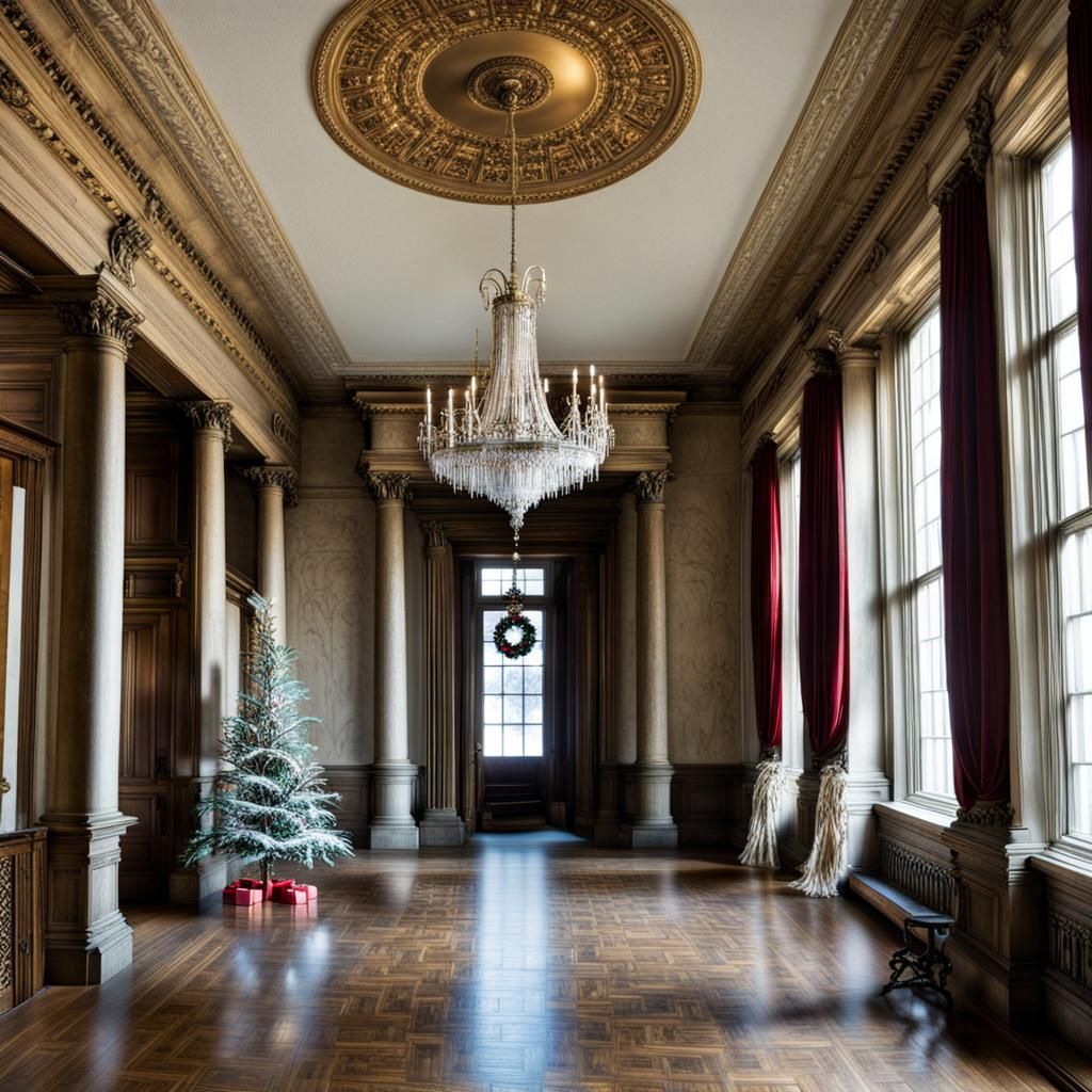 Lynnewood Hall Dressed for Christmas