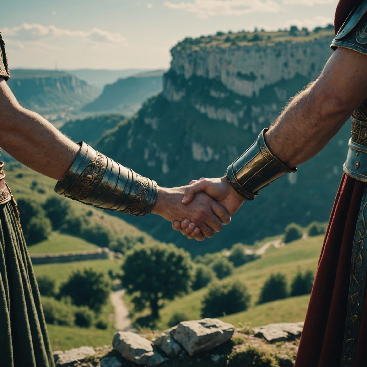 Romantic Roman Era Worlds in Realistic Artistic Style