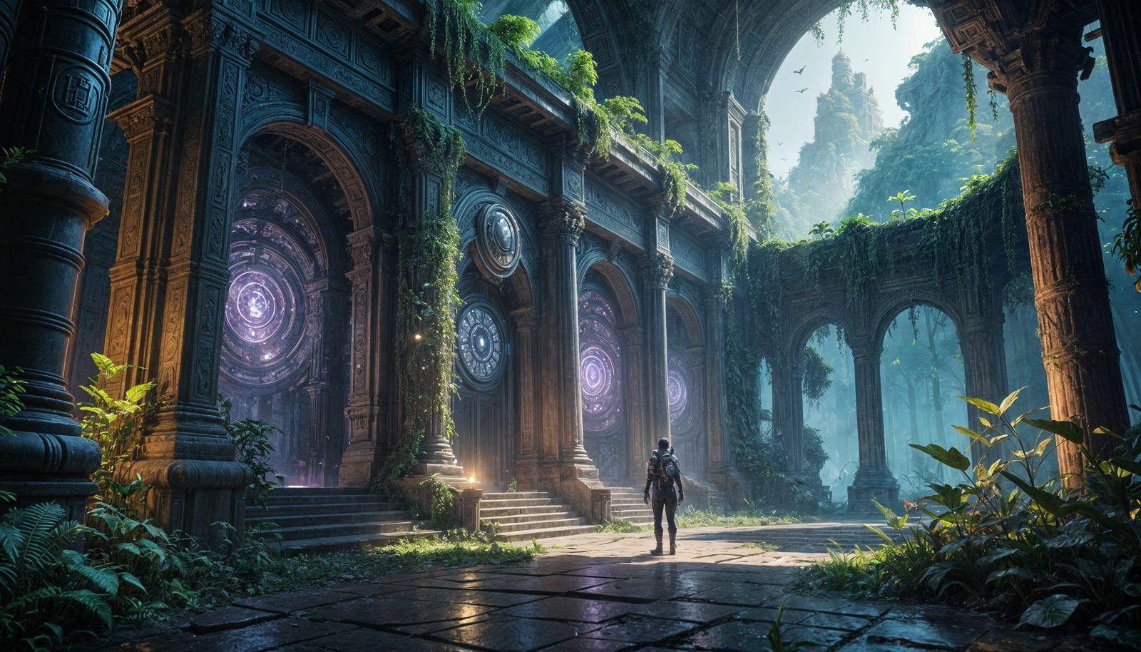 Ancient Alien Temple Lost in Jungle Depths