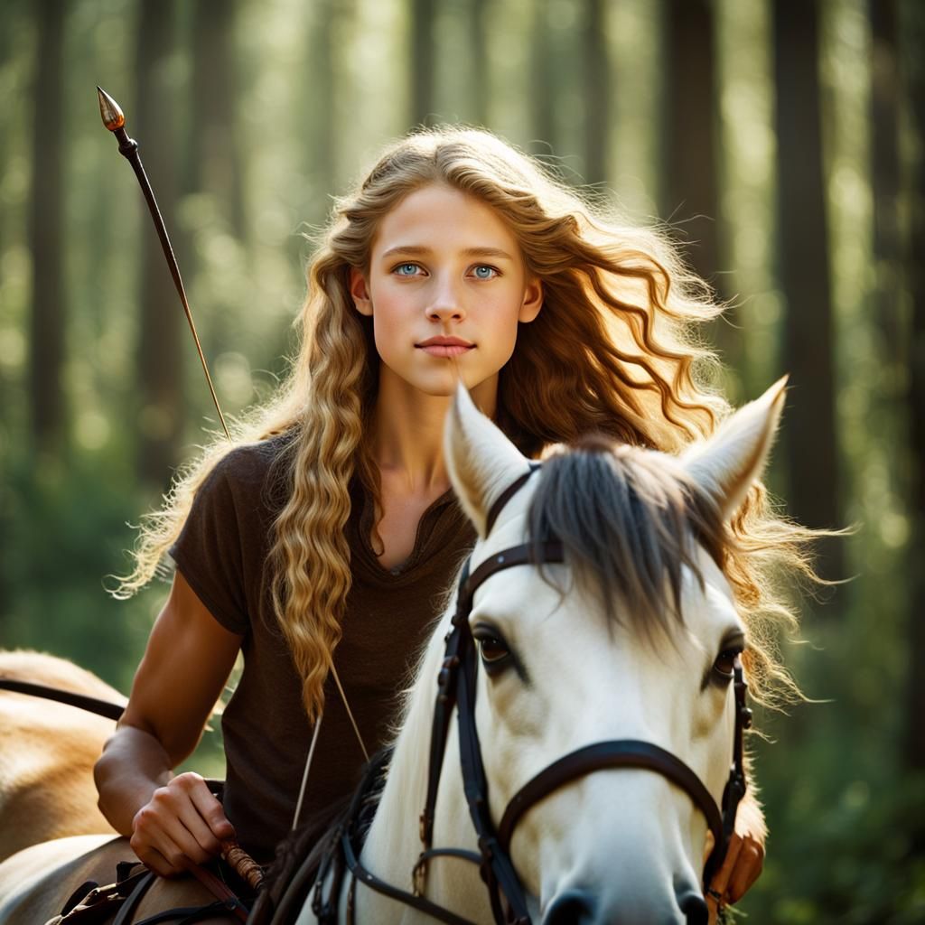 Teen Archer Portrait in Professional Photography Style