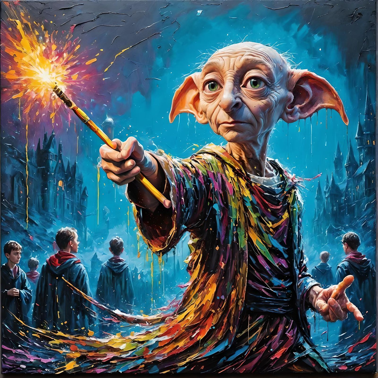 Dobby the House Elf: 3D Oil Painting Portrait