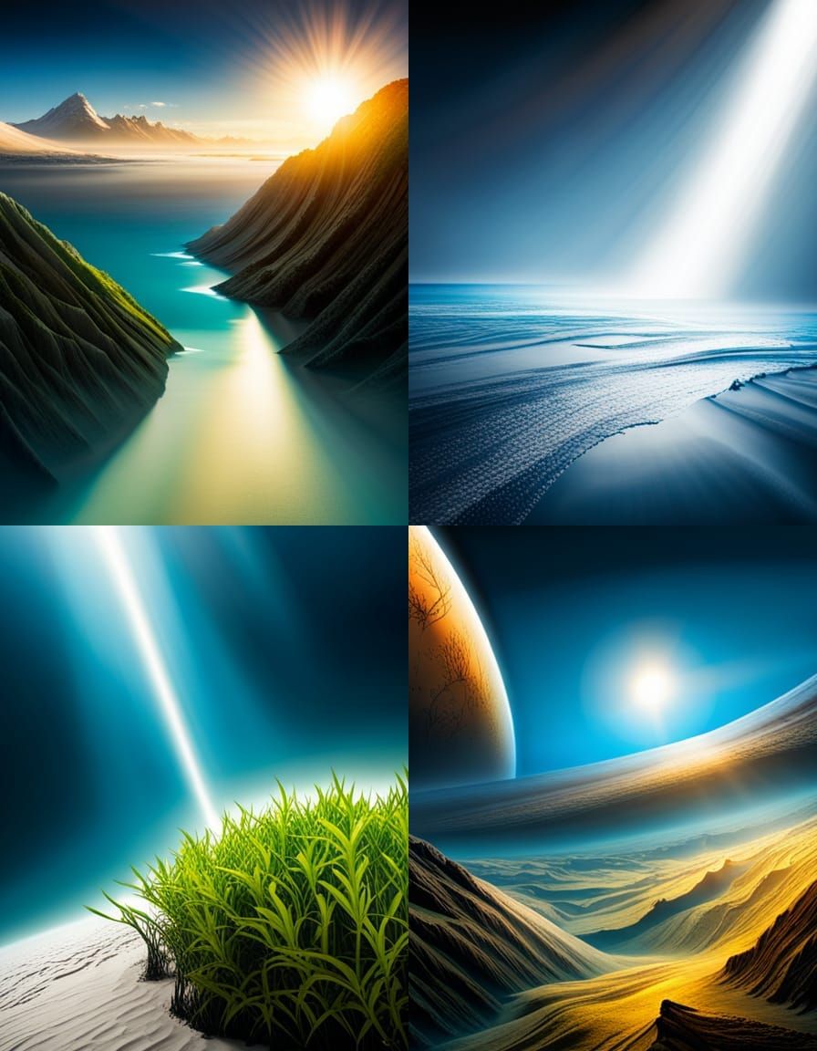 Lighting under water edge of earth zoomed DNA