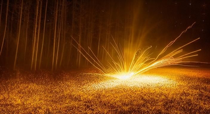 Mage Casts Lightning in Hyperrealistic Cinematic Scene