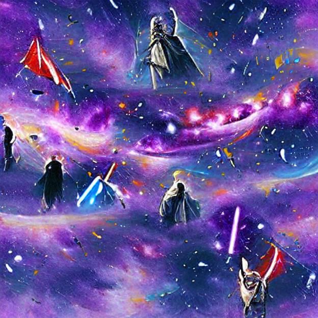 Galactic Banner: AI Generated Image