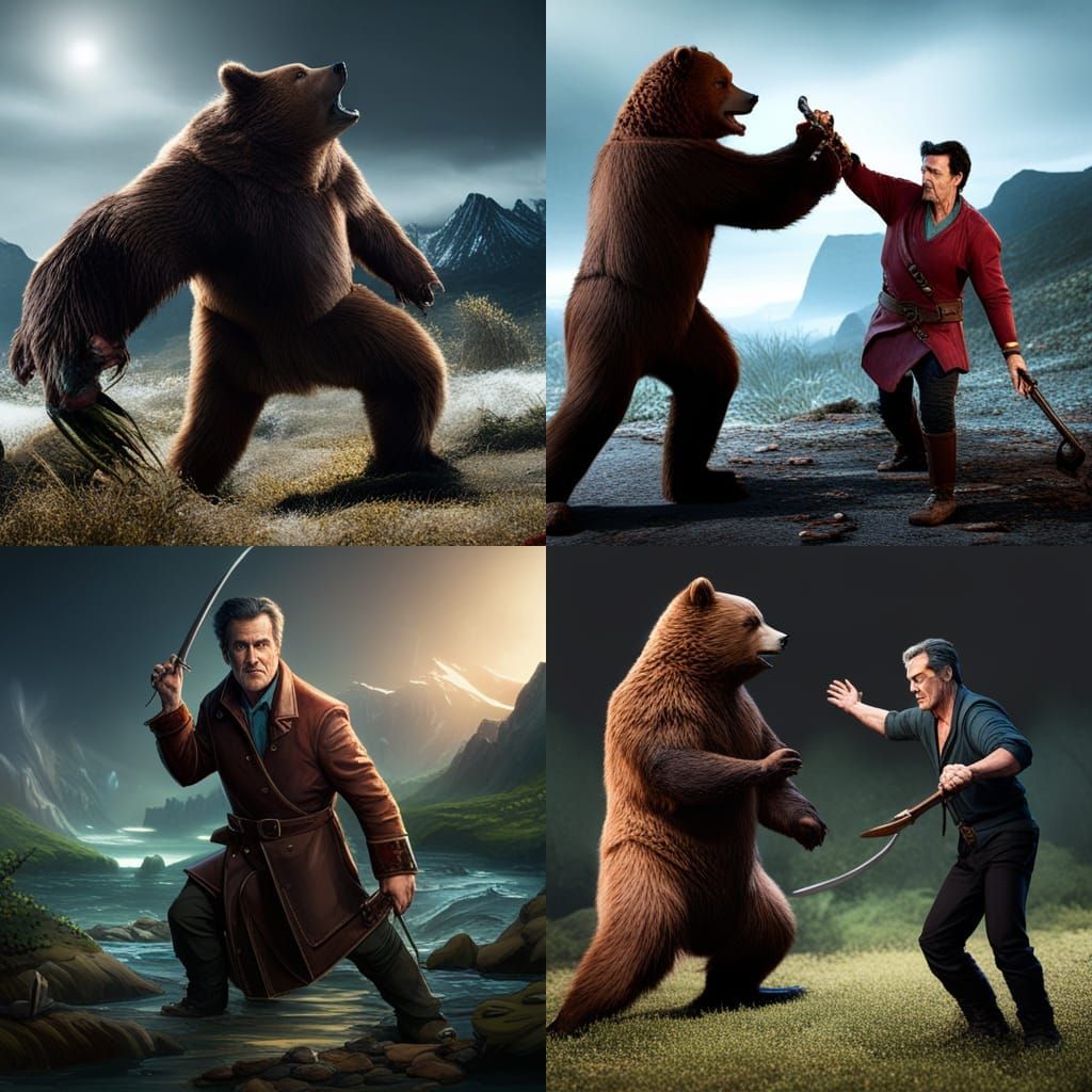 Bruce Campbell's Epic Battle Against a Bear