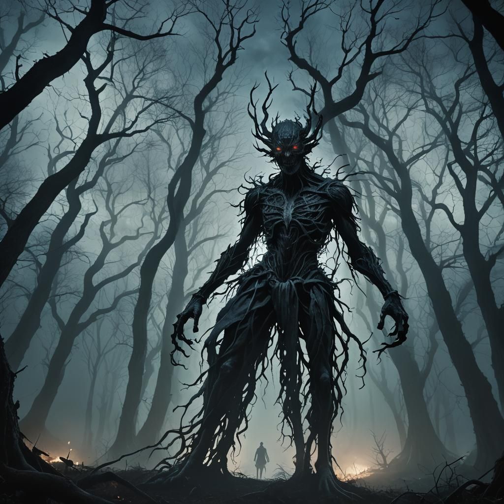 Ethereal Creature in Dark Fantasy Art Style