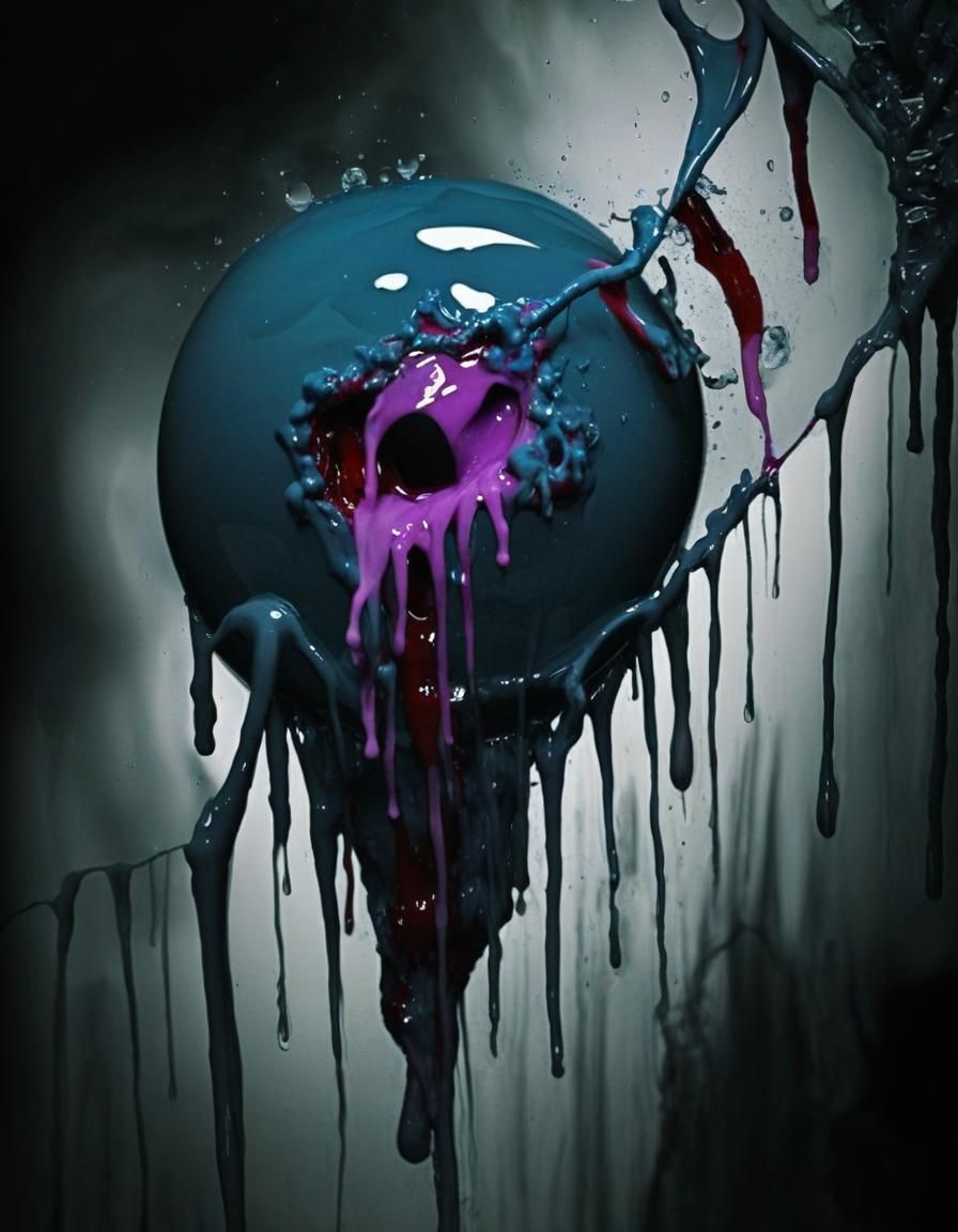 Surreal Abstract Image of Pain and Weariness