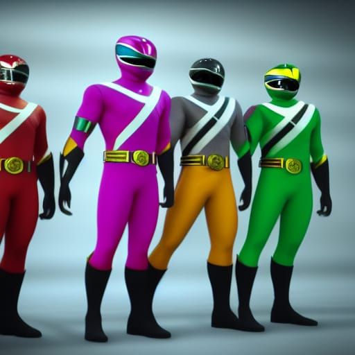 Power Rangers: 3D Rendered Artstation Style