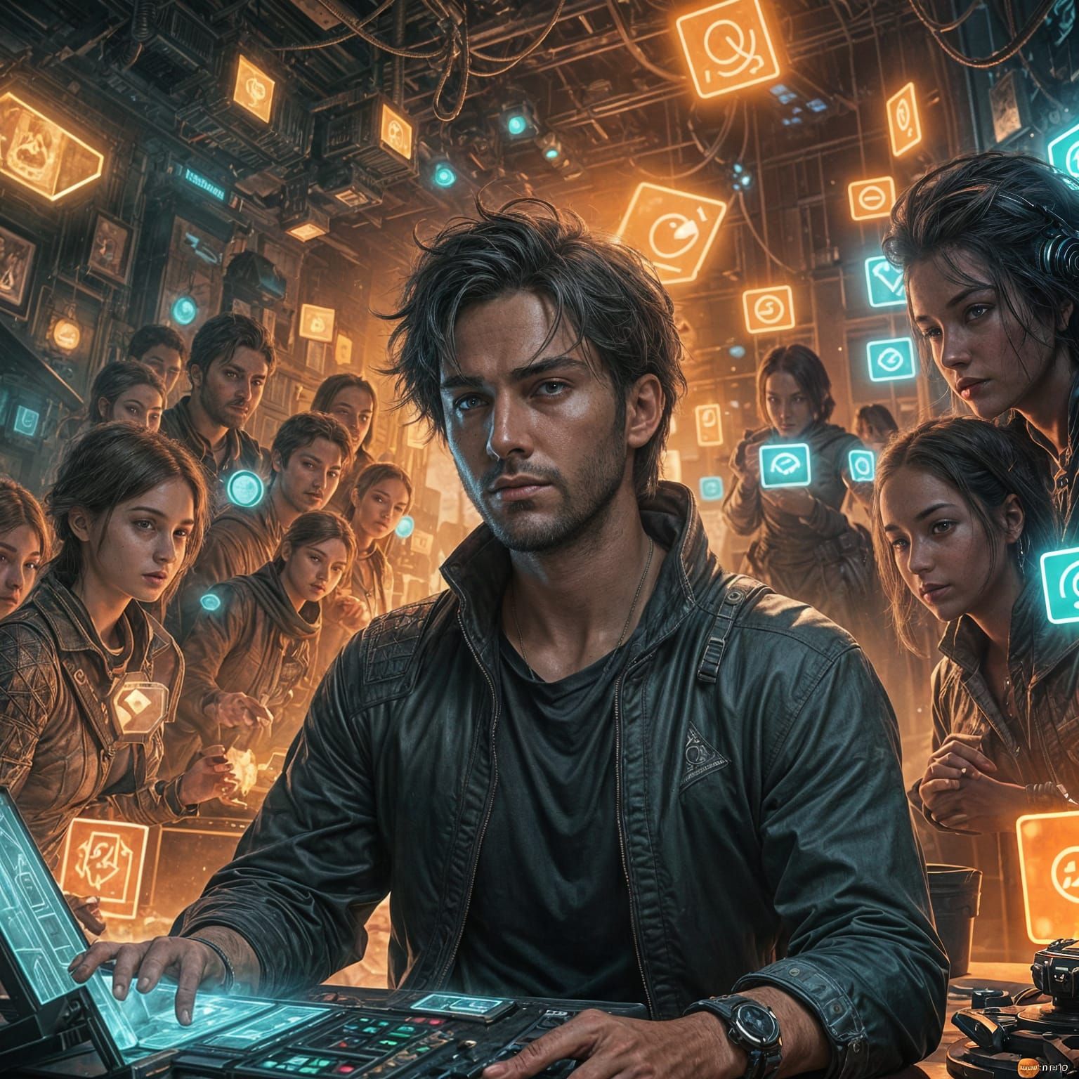 Stalked Protagonist in Detailed Matte Painting